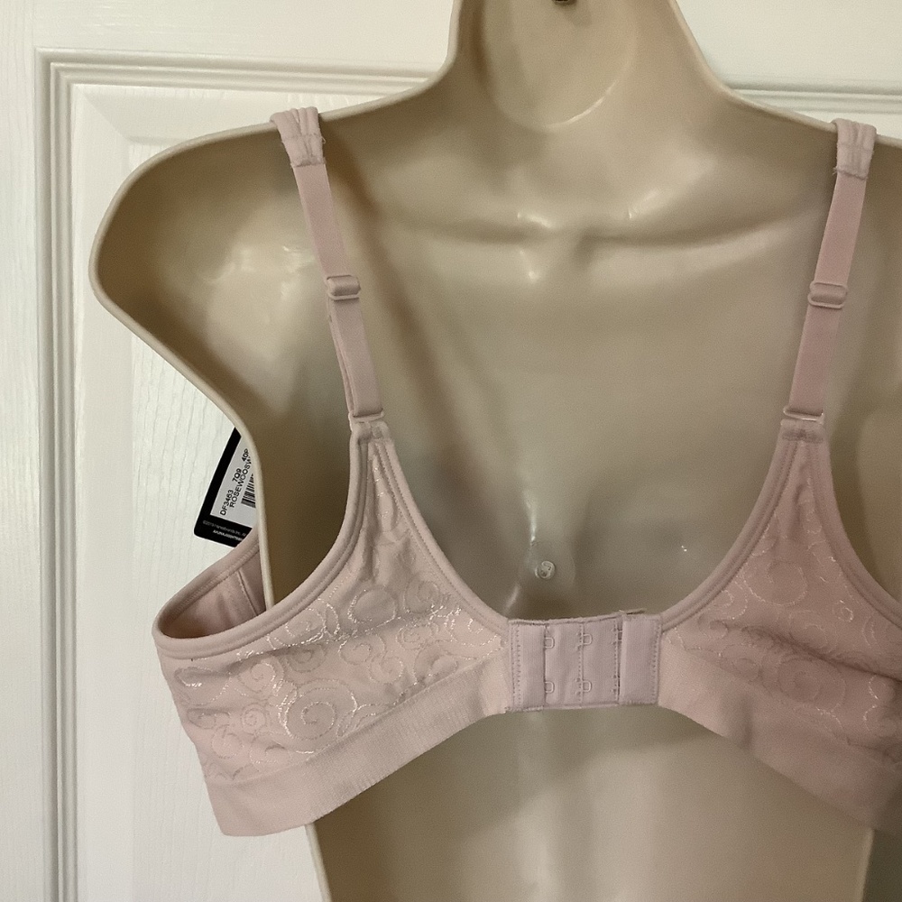 New Bali Cool Comfort Bra 40B Lightly Padded Tan - Picture 3 of 10